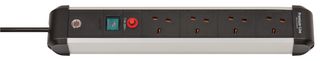 1391033430 - Premium-Alu-Line 4 Gang Mains Extension, 250V AC, 13A, 3m