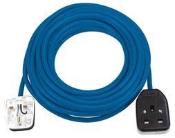 1166503015 - Mains Extension Cable, 250V AC, 13A, 14m, Blue