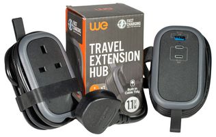 EL1GUSB - 1 Gang USB PD Power Travel Hub, 1x USB A, 2x USB C, 2m
