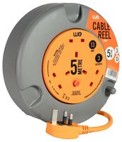 ECR05 - 3 Gang Mains Extension Reel, 5m