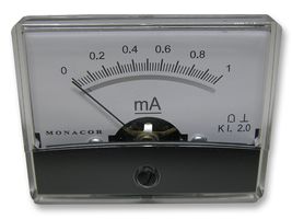 PM-2/1MA - Analogue Panel Meter, DC Current, 0mA to 1mA