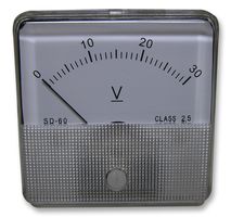 SD-60/0-30V - Analogue Panel Meter, DC Voltage 0V to 30V