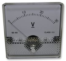 SD-81/0-30V - Analogue Panel Meter, DC Voltage 0V to 30V