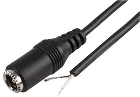 PPW00008 - DC Socket to Bare Ends Power, 2.1mm Socket, 1.5m