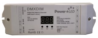 DMXDIM - DMX Dimmer Controller with 12-36V Input Voltage & 5x 5A Load Current