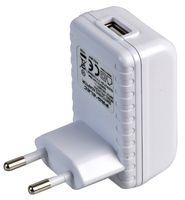 PEL00393 - 2.1A, Euro 2 Pin, USB Mains Charger, White