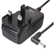 PEL00851 - 12V, 2A, 24W, Plug In Power Supply (Level VI), Right Angle 2.5mm Plug