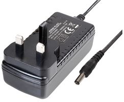 PEL00852 - 12V, 3A, 36W, Plug In Power Supply (Level VI), 2.1mm Plug