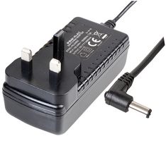 PEL00853 - 12V, 3A, 36W, Plug In Power Supply (Level VI), Right Angle 2.1mm Plug