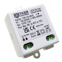 TGR-12V-6W-B - Minature Constant Voltage LED Driver, 12V, 500mA, 6W