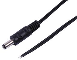 PELB2060 - DC Power Extension Lead, 2.1x5.5mm Plug to Bare Ends, 2m