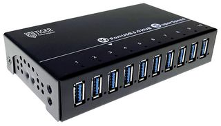 TGR-10P-USB - 10 Port USB 3.0 Industrial Charge & Sync Hub, 10x 1A