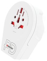 1.500291 - World to UK PD Travel Adaptor with USB, 20W, 1 Port, 1x USB C