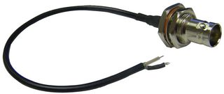 CBA-200COAX - BNC Bulkhead Socket to 2x Tinned End Lead - 200mm