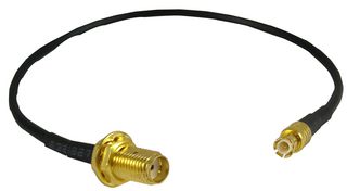 CBA-SMAF-MCXM - SMA Bulkhead Socket to MCX Plug Adaptor Lead - 200mm
