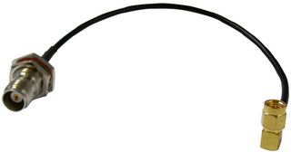 CBA-TNCF-SMAMR - RF Cable, TNC Female to SMA Male Right Angle, 200mm RG174