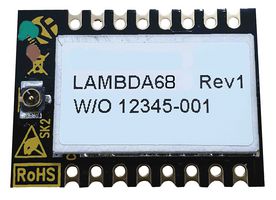 LAMBDA68C-9S - Lora Transceiver Module, 868MHz, 918MHz, UFL Connector, Shielded Can, SMT