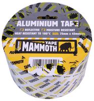 2ALUM75 - 75mm x 45m Mammoth Aluminium Foil Tape, Silver