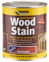 WSTAINSMAH02 - Quick Dry Mahogany Satin Wood Stain, 250ml