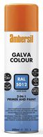 GALVA COLOUR BLUE RAL 5012 - 2 In 1 Galvanising Primer and Paint Spray Light Blue RAL 5012, 500ml