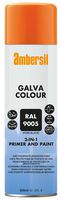 GALVA COLOUR BLACK RAL 9005 - 2 In 1 Galvanising Primer and Paint Spray Pure Black RAL 9005, 500ml