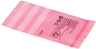 003-0003 - Pink Anti-Static Grip Seal Resealable Bags ESD-Safe, 152mm x 203mm, 100 Pack