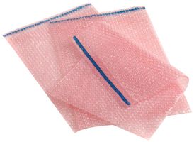 004-0015F - Pink Anti-Static Self Seal Bubble Bags ESD-Safe, 230mm x 285mm, 10 Pack