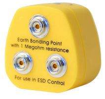 070-0017F - ESD Earth Triple Bonding Plug, 3x 10mm Studs (Euro)