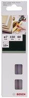 2609256A04 - 150mm x 7mm Clear Glue Sticks, 10 Pack