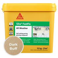 SKFFIXDKBF15 - FastFix All Weather Patio Grout Jointing Compound, Dark Buff 15kg
