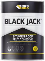 90405 - 904 Black Jack Bitumen Roof Felt Adhesive, Black 5L