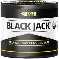 FLDIY100 - Black Jack Self Adhesive Flashing Tape DIY Roll, 100mm x 3m