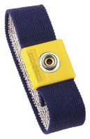 229978 - ESD Elastic Adjustable Wrist Band, Dark Blue/Yellow 10mm Stud