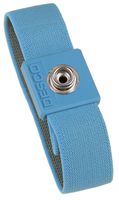 229980 - ESD Elastic Adjustable Wrist Band, Light Blue 10mm Stud