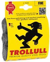 TRL770844 - Steel Wool DIY Pads, Fine - 3 Pack