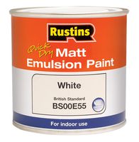 MEMLW500 - Quick Dry Matt Emulsion, White - 500ml