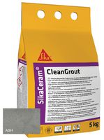 SKCMCGASH5 - SikaCeram CleanGrout Floor & Wall Tile Grout, Ash 5kg