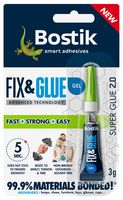 30614763 - Fix & Glue Ultra Strong Fast Setting Superglue Gel, 3g