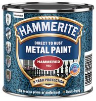 5092961 - Direct to Rust Hammered Finish Paint, Red - 250ml