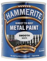 5092956 - Direct to Rust Smooth Finish Paint, White - 750ml