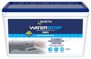 30624291 - Waterstop Flexible Waterproof Coating for Roofs & Gutters, Grey 6kg