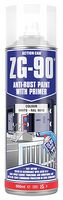 ZG-90 SILVER BRUSH ON 900ML - Rapid Dry Galvanise & Anti-Rust Paint with Primer, Silver, 900ml Tin