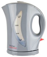 E1524GR - Cordless Jug Kettle, 1.7L, 2kW, Grey