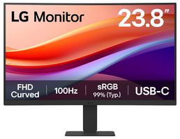 24U421A-B.AEKQ - 23.8" 100Hz Full HD Curved VA Monitor, HDMI USB-C