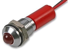 Q8P3CXXR24E - LED Indicator 8mm Proud Red 24V