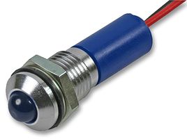 Q8P3CXXB24E - LED Indicator 8mm Proud Blue 24V