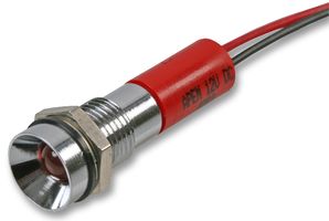 Q8R3CXXR24E - LED Indicator 8mm Recessed Red 24V