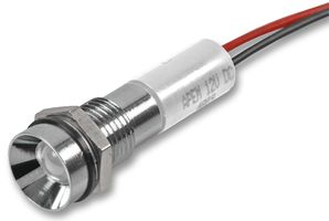 Q8R3CXXW12E - LED Indicator 8mm Recessed White 12V