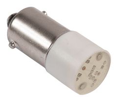 BA9LED1B - BA9 2 Chip LED Indicator Bulb, 24V White