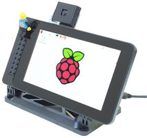 SMT2YLB - Raspberry Pi 7" Touchscreen Case with Building Block Studs, Black
